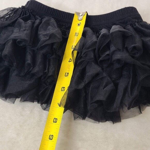 Black Ruffle Tutu Skirt with Gold Sequin Bow Lily & Max Girls Size SM - Picture 8 of 8